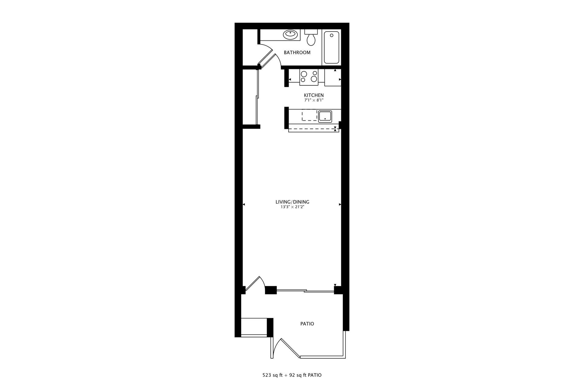 studio floor plan