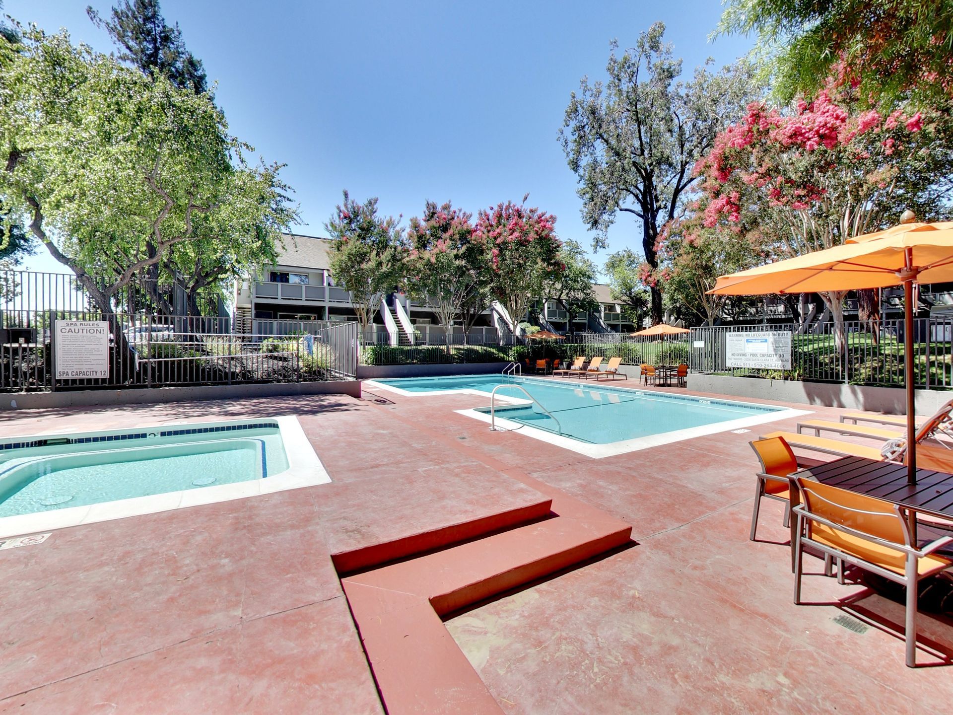 modern bedroom with a mirror closet