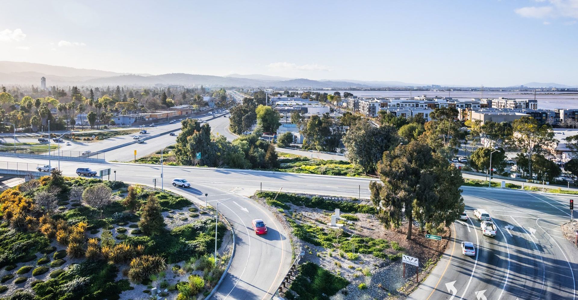 NEAR HIGHWAY AND BUS ROUTES