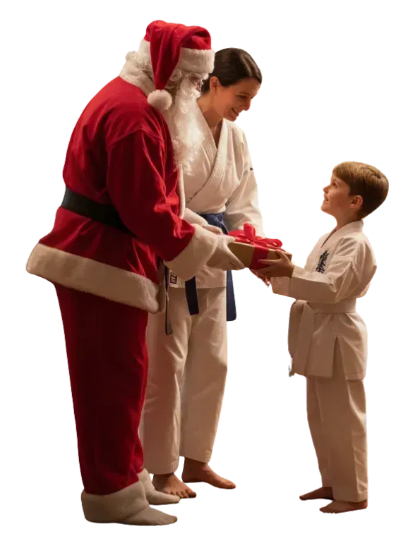 A man and a woman are dancing together on a white background.