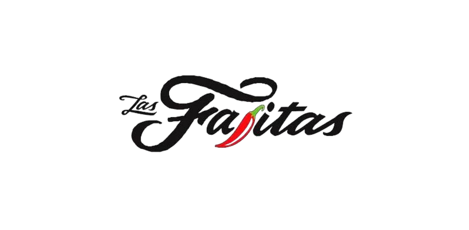 a logo for a restaurant called las fajitas on a white background .