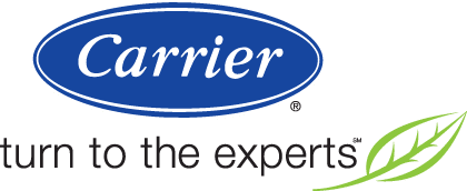 The carrier logo is blue and white and says `` turn to the experts ''.