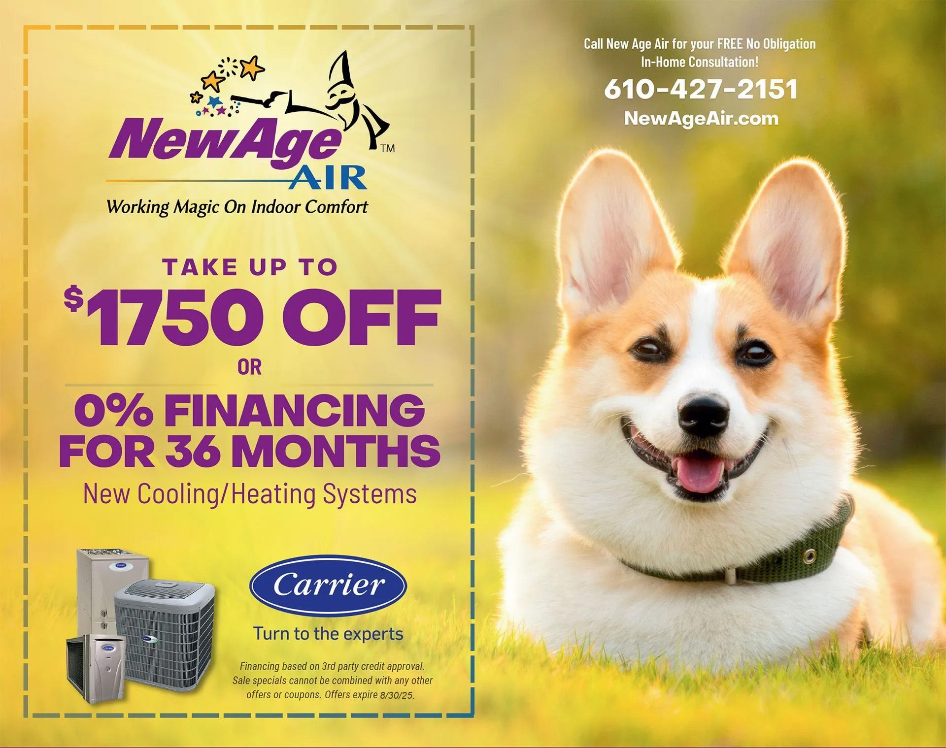 A flyer for water heater specials with limited time only.