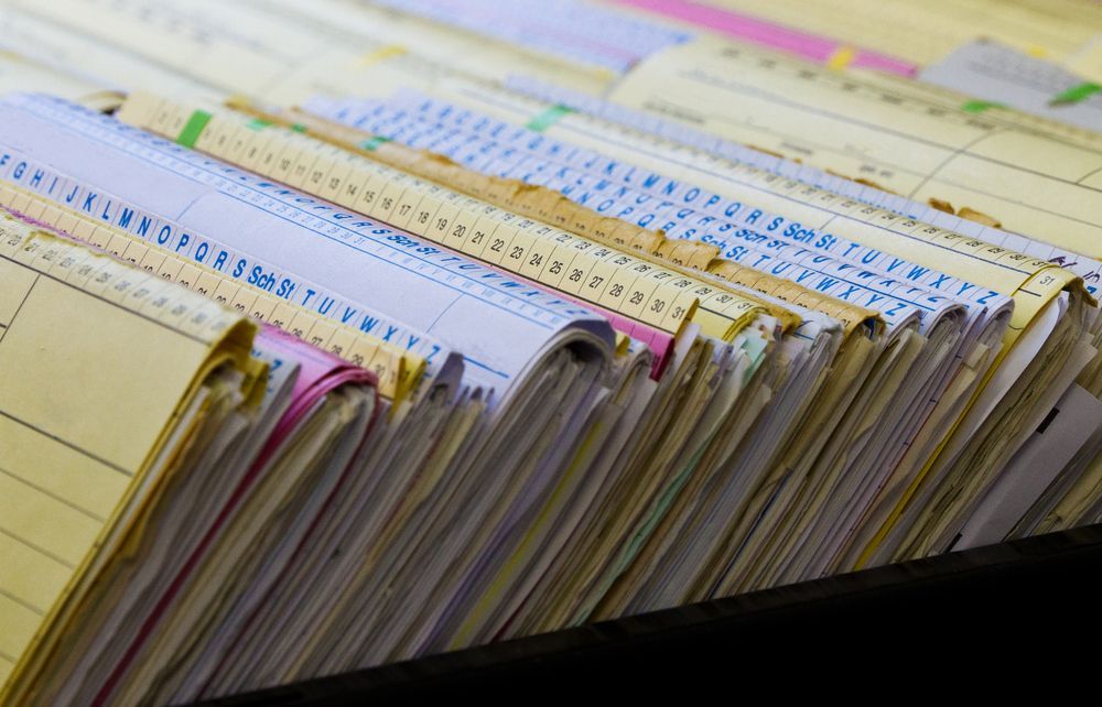 Close-up of a Stack of File Folders Filled With Papers — Blue Orchid Accounting In Woongarrah, NSW