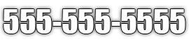 555-555-5555 phone number displayed in white, with a dark border and a drop shadow.