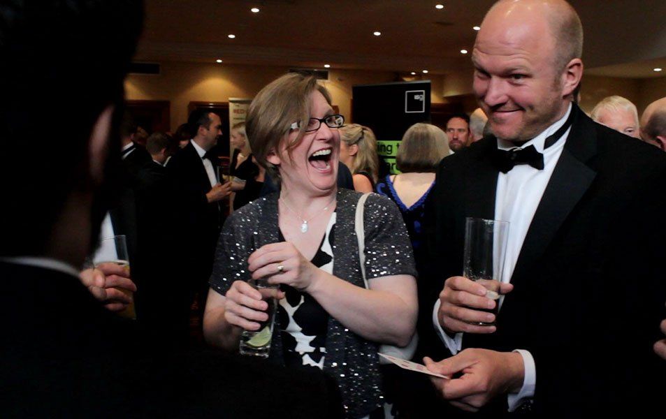 Corporate magician in Bristol performing at a business event