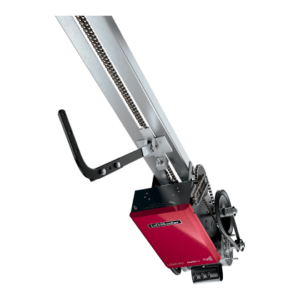 A Red Liftmaster Garage Door Opener with A Handle — Appleton, Wi — American Overhead Door
