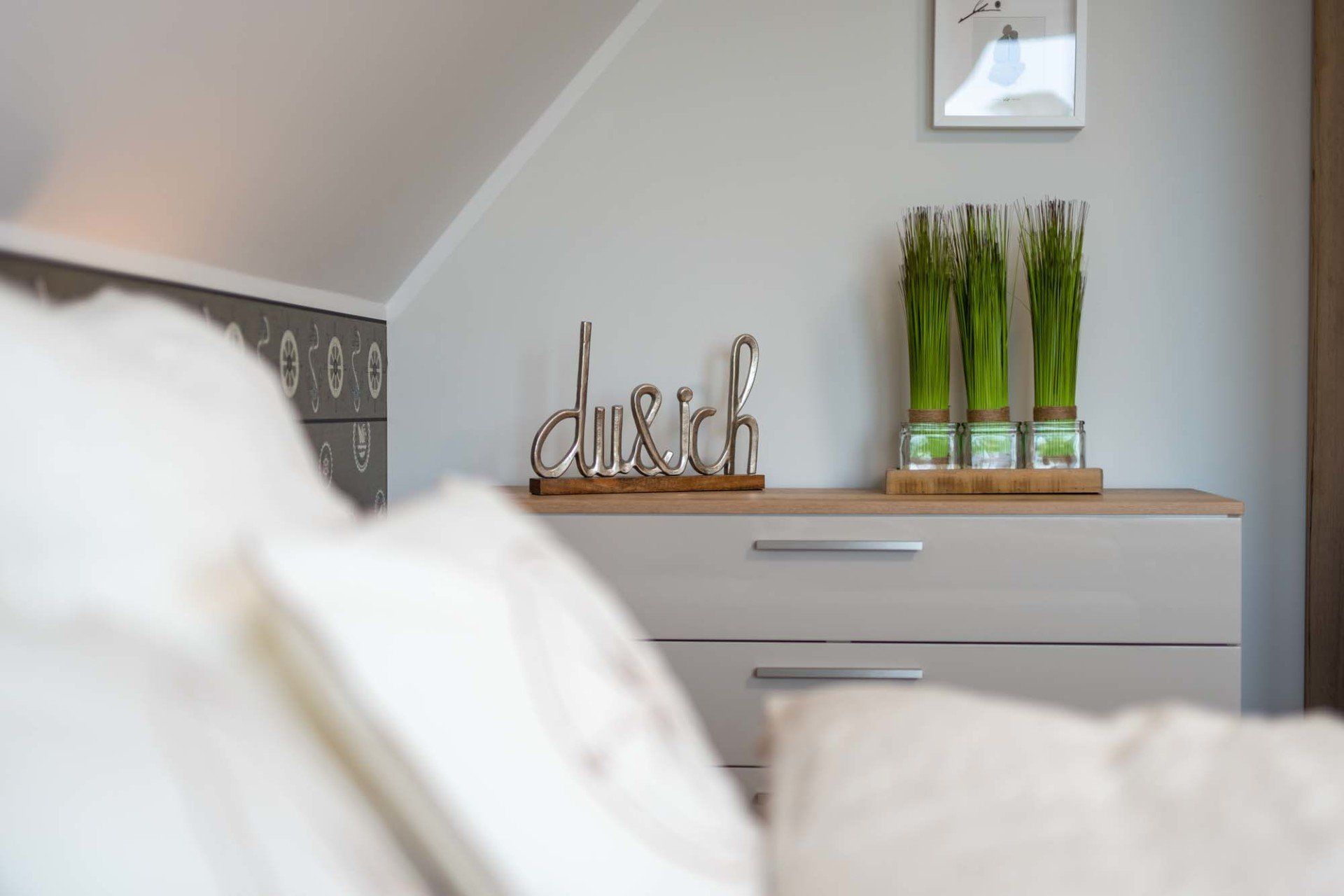 Gemütliches Schlafzimmer - Ferienhaus Seeperle Harlesiel