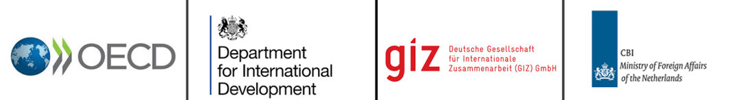 Clients include the European Union, CBI, EBRD, FCDO, GIZ, SECO and USAID.