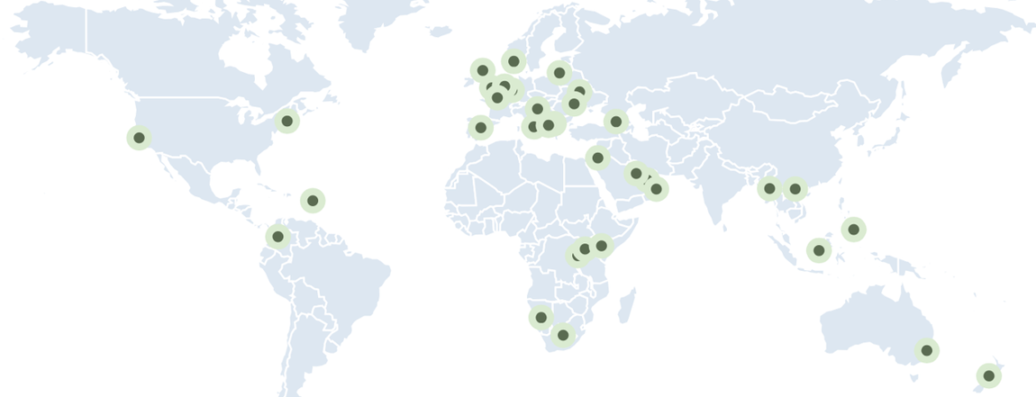 SME and export programmes delivered across 30+ international markets