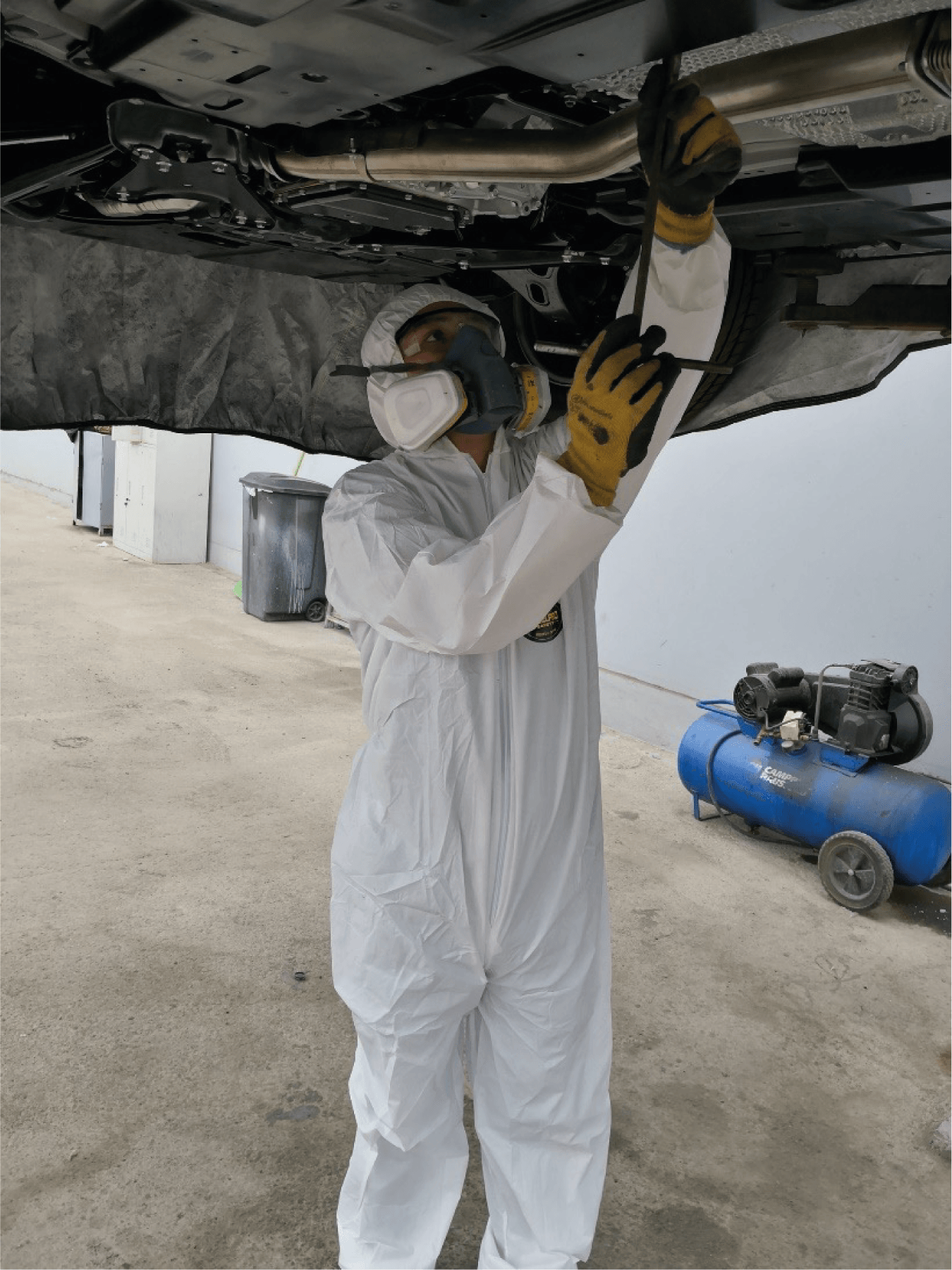 Aplicación de undercoating