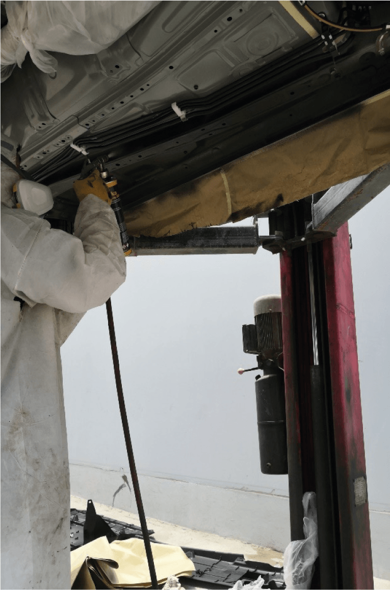 Aplicación de undercoating