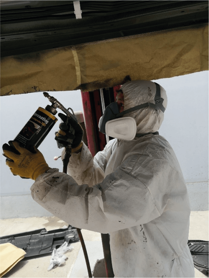 Aplicación de undercoating