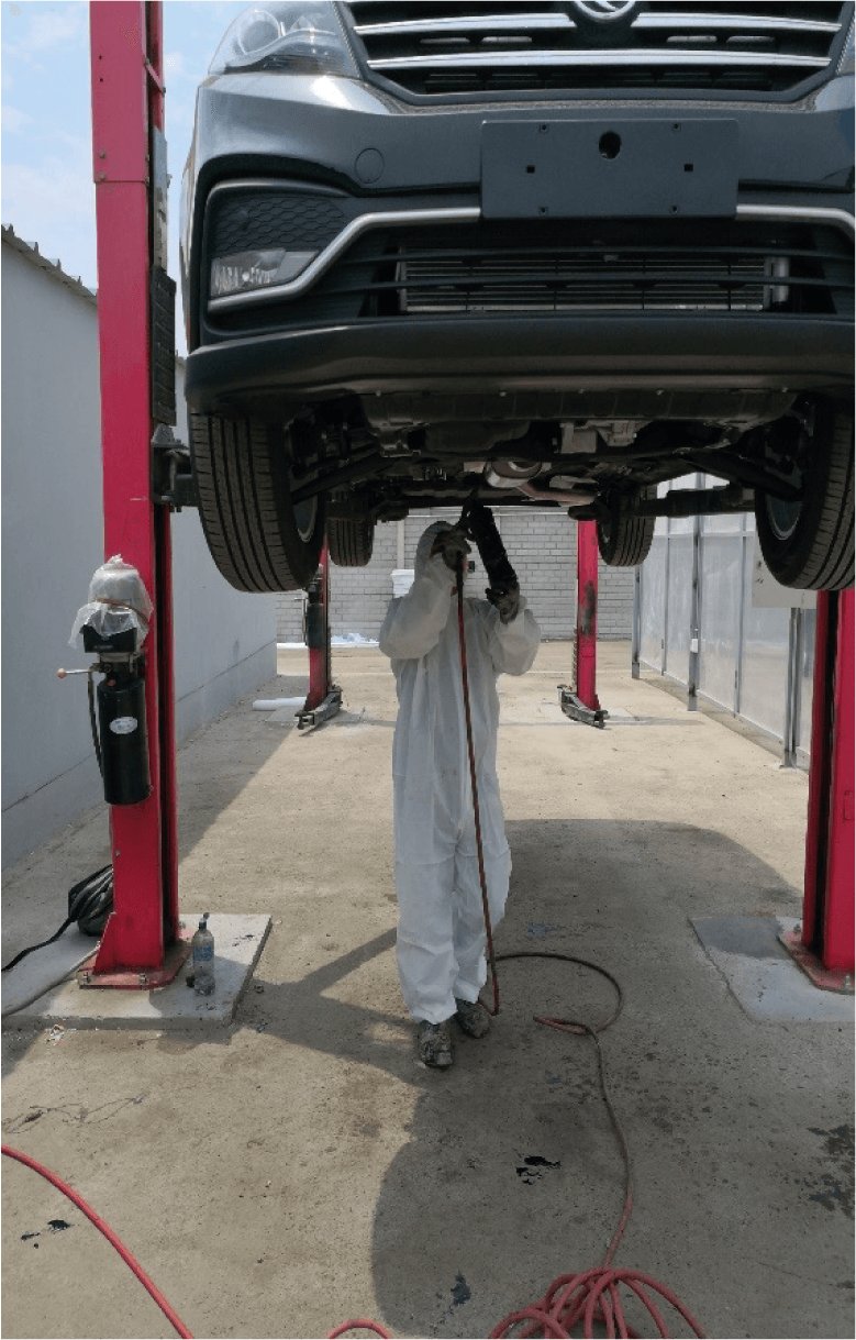 Aplicación de undercoating