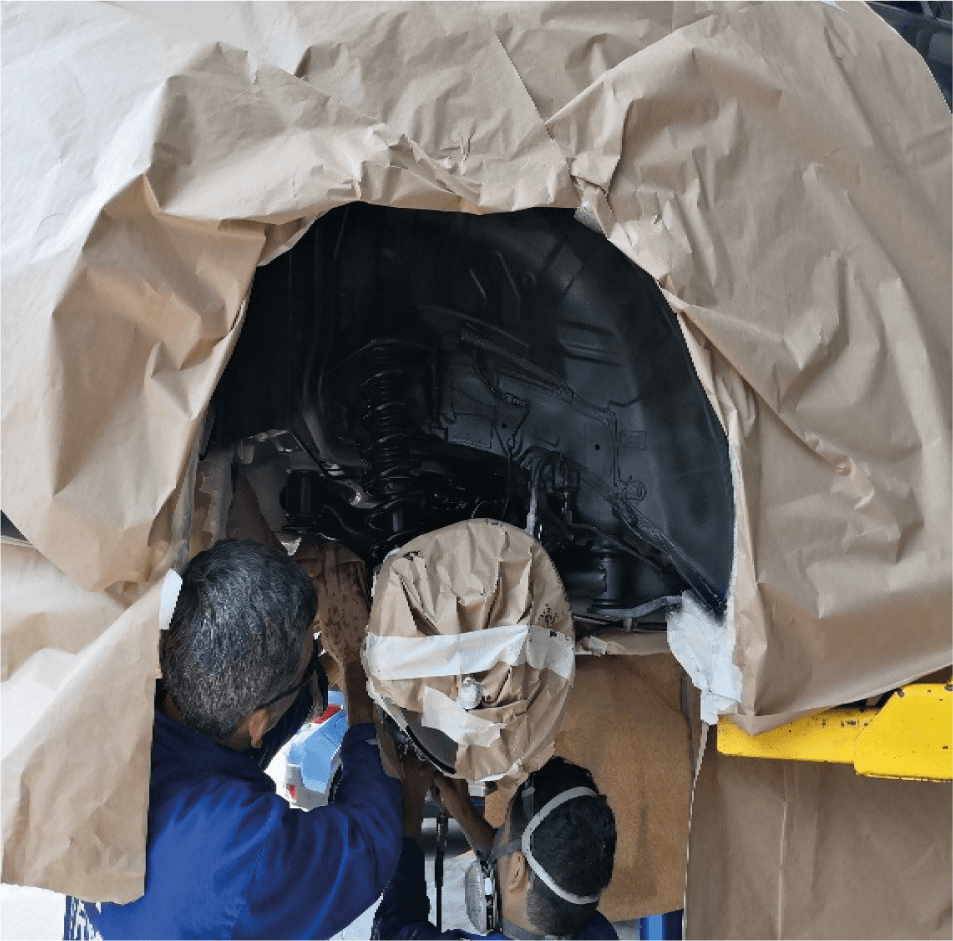 Aplicación de undercoating