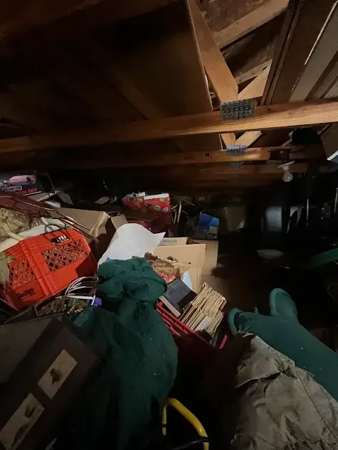 barn full of junk, hoarding barn cleanout, trashout services in Central Ohio