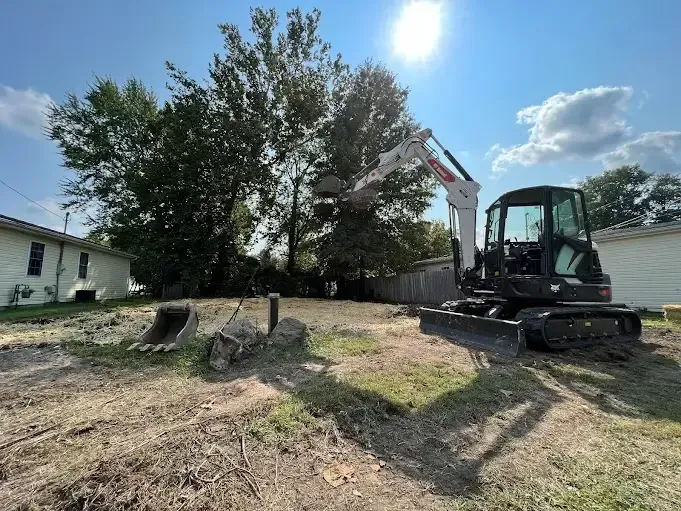 after removing a double-wide trailer