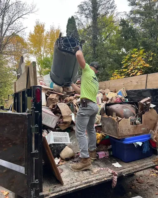 Loading Junk From Property Cleanout in Central Ohio