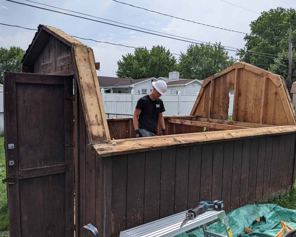 Shed removal