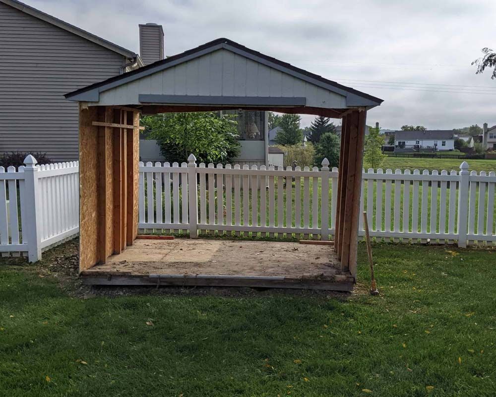 Shed removal