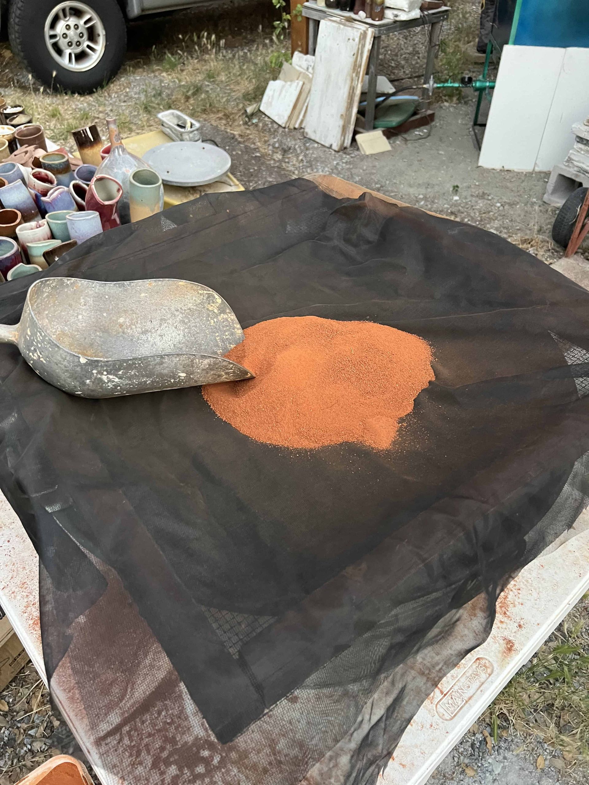 Second screening through mosquito netting