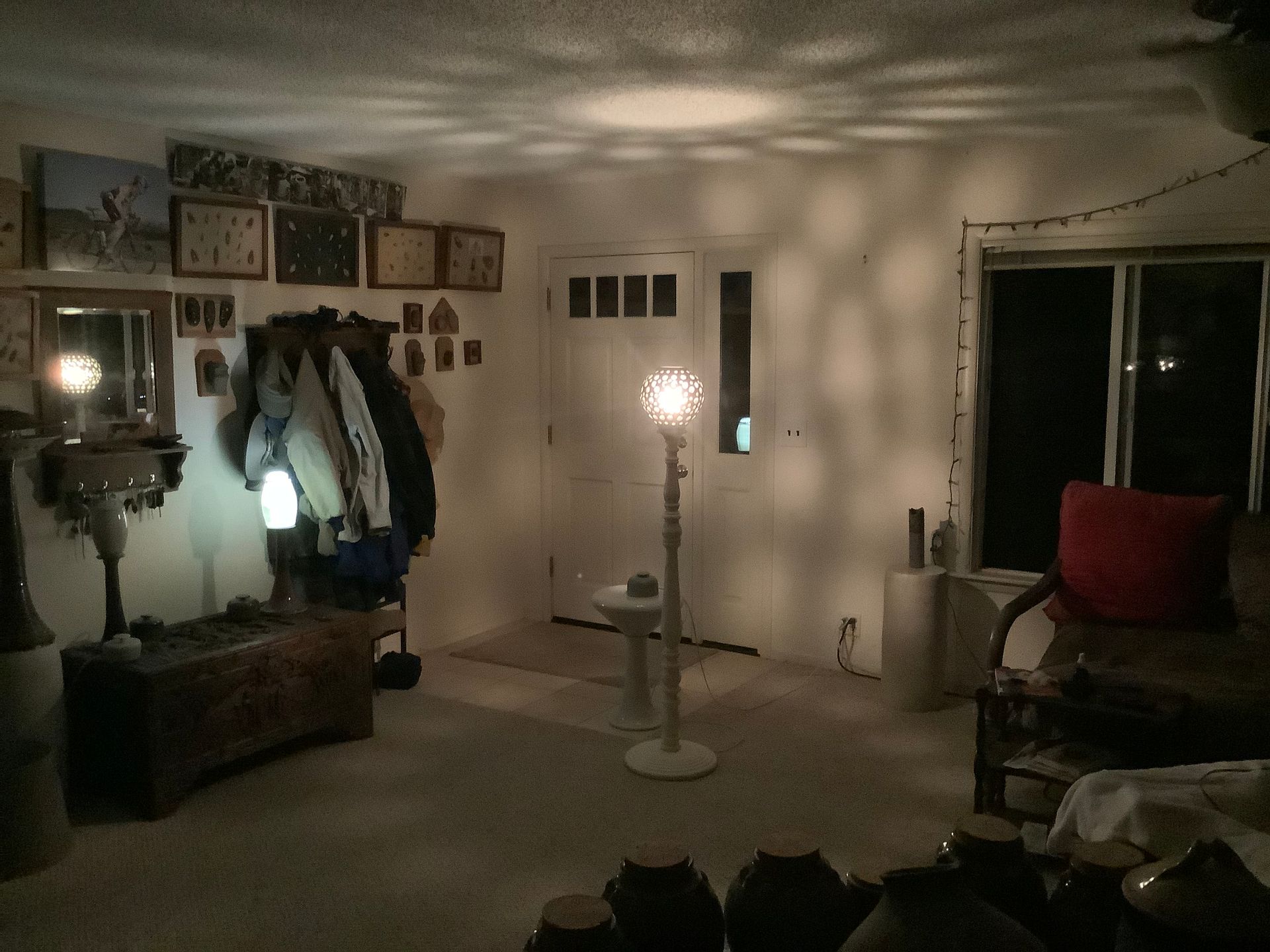 Custom light port lamp in my front room