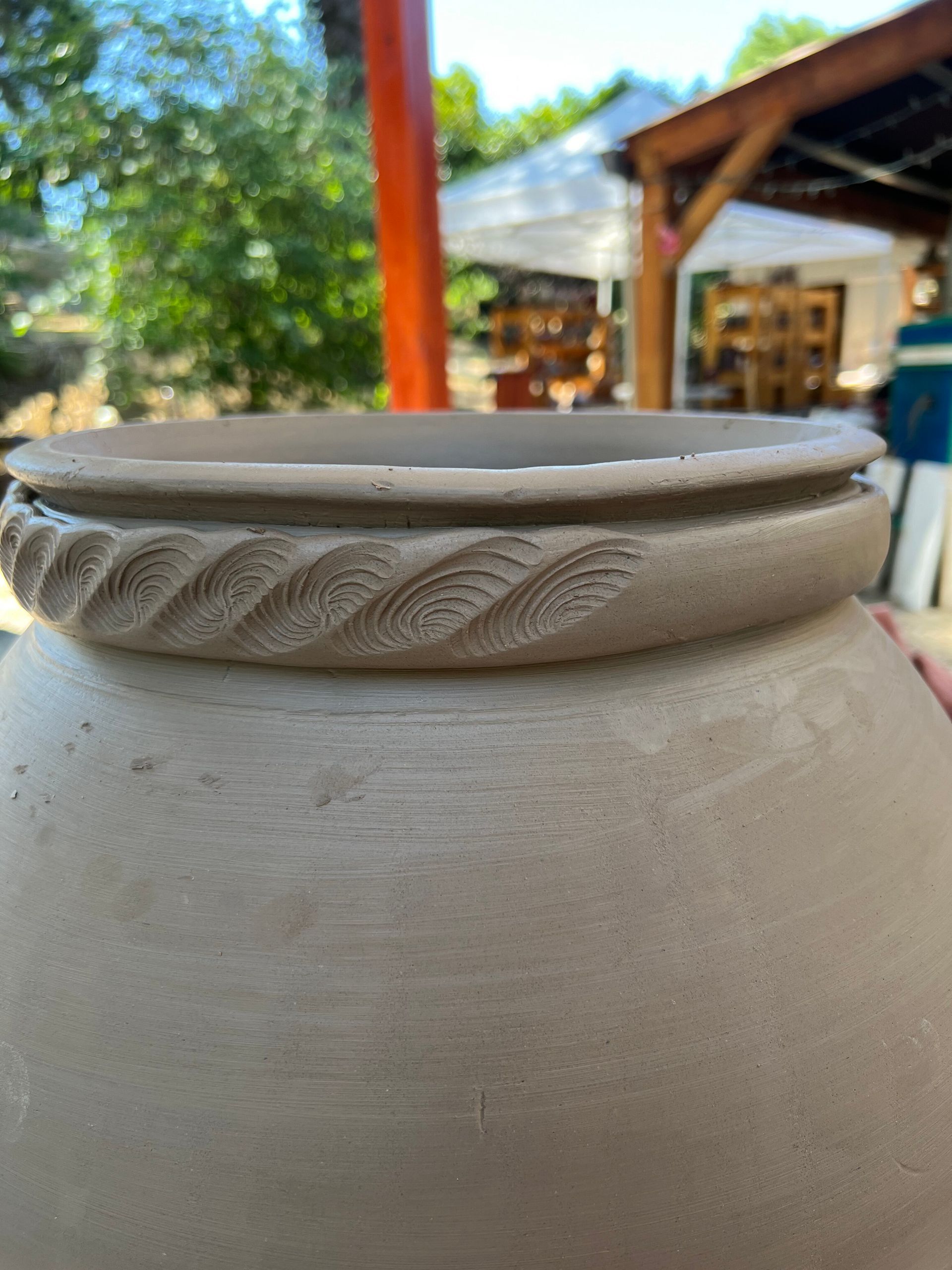 Developing the pattern and securing to the rim 