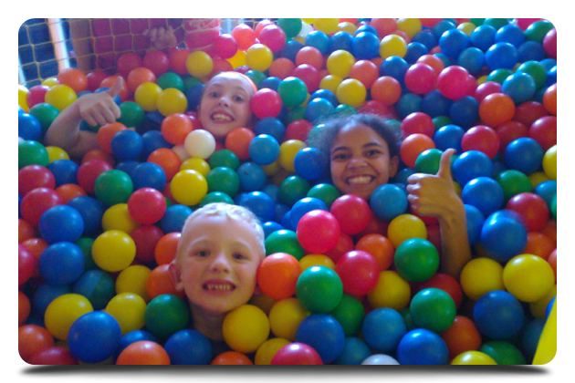 Bouncy Castle - Sheffield, South Yorkshire - Playtime - Kids on pool ball