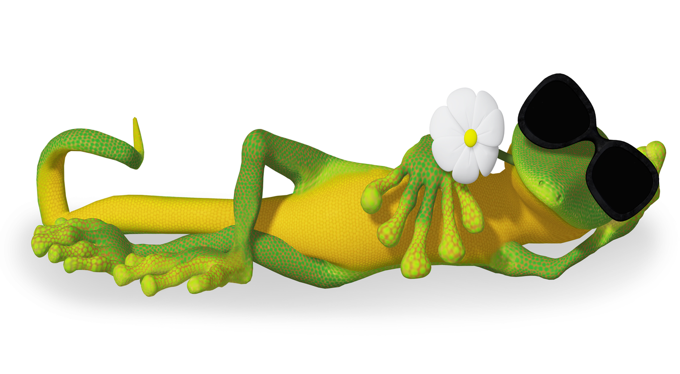 a stuffed lizard wearing sunglasses and a flower on its neck