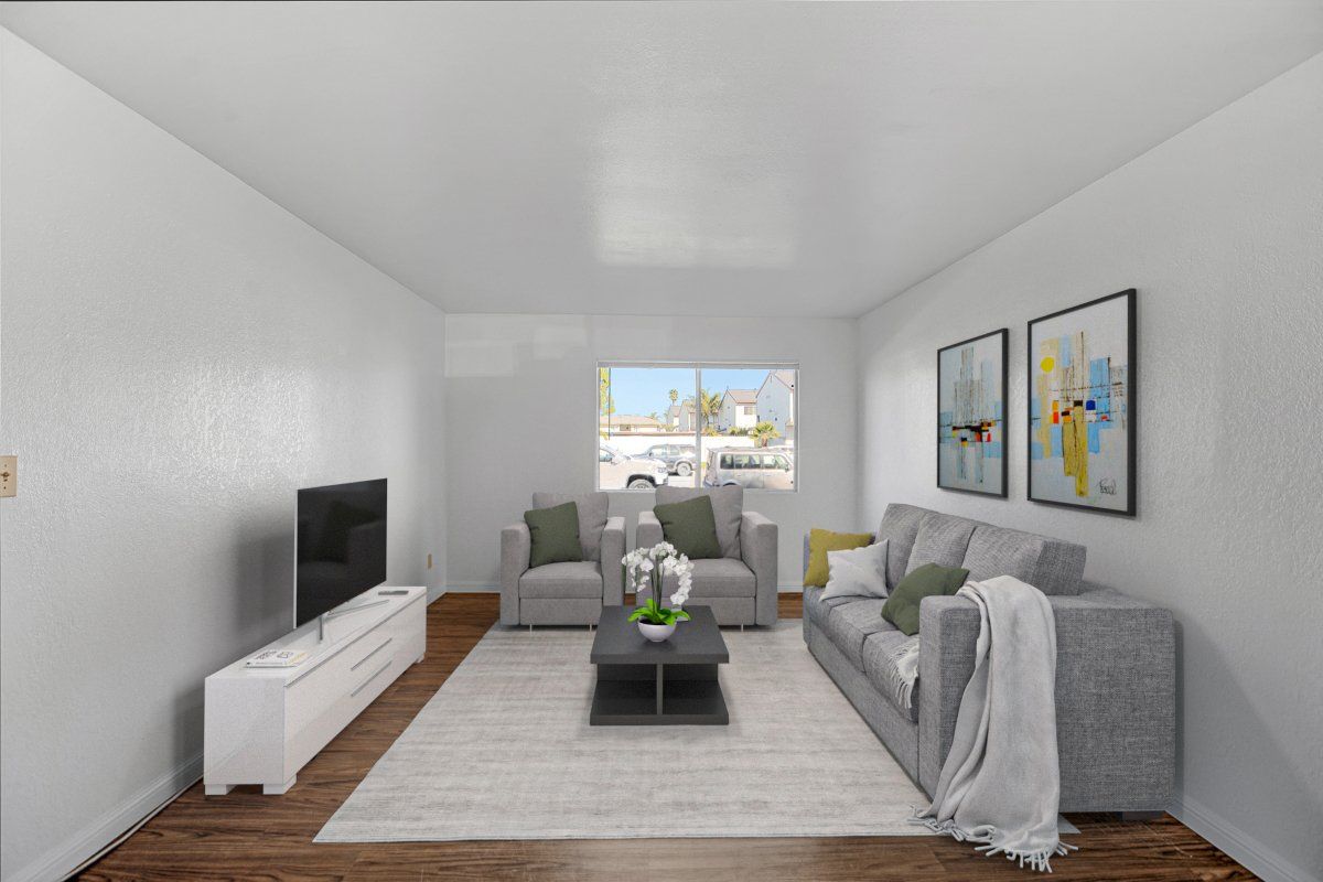 living room with couches