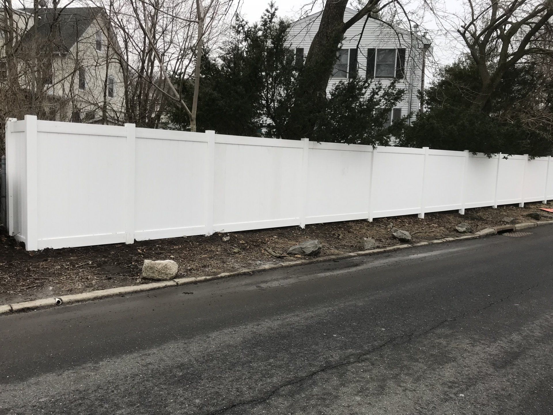 White Privacy Fence