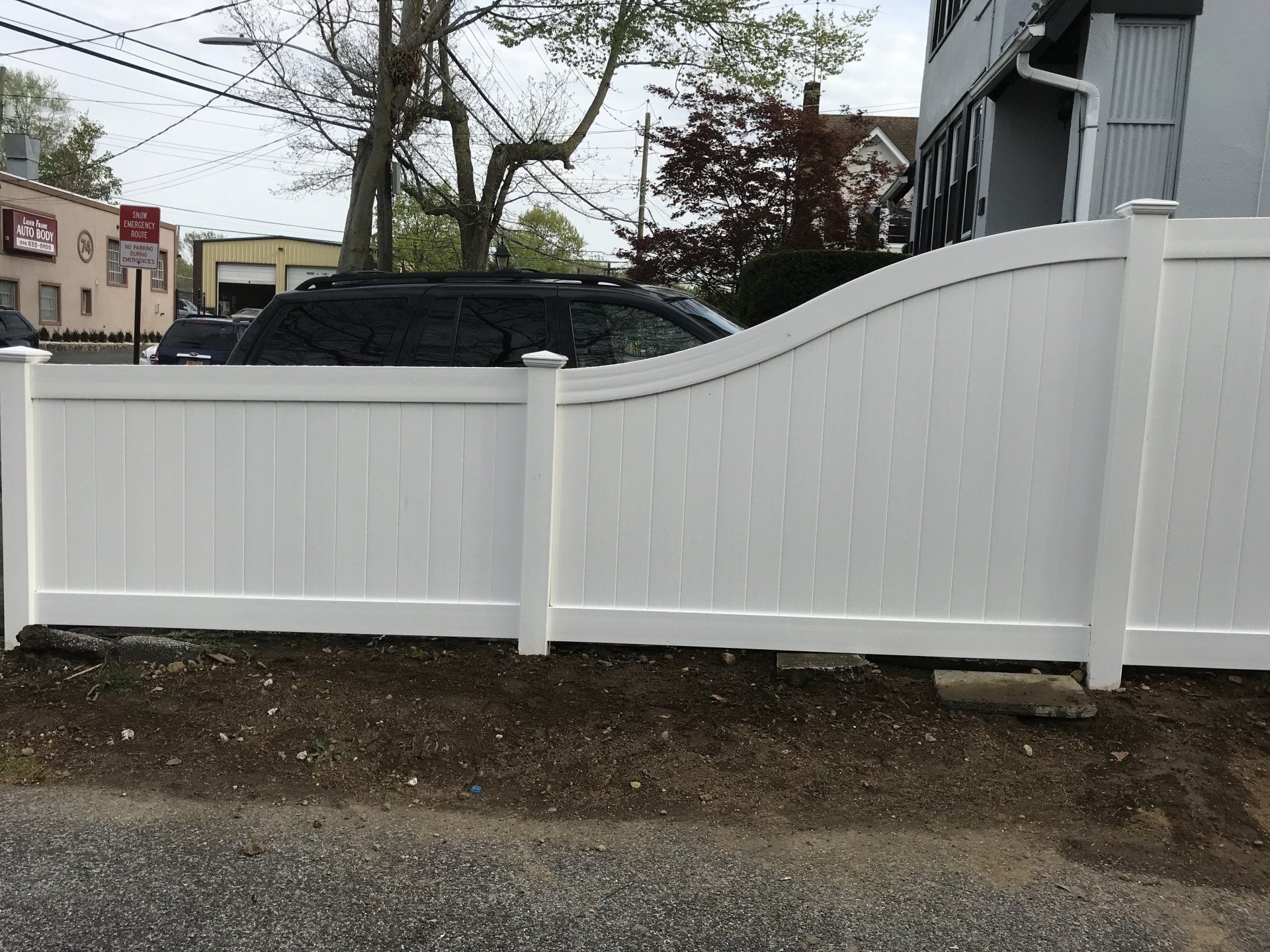 White Vinyl Fence