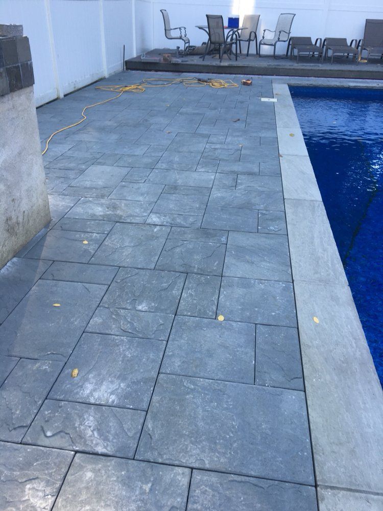 Stonework — Poolside at New Rochelle, New York