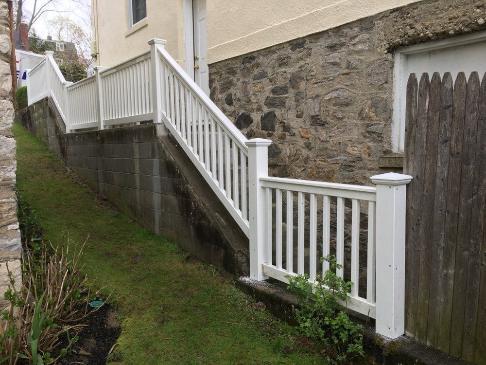 Stone Patios — Stair Fence at New Rochelle, New York
