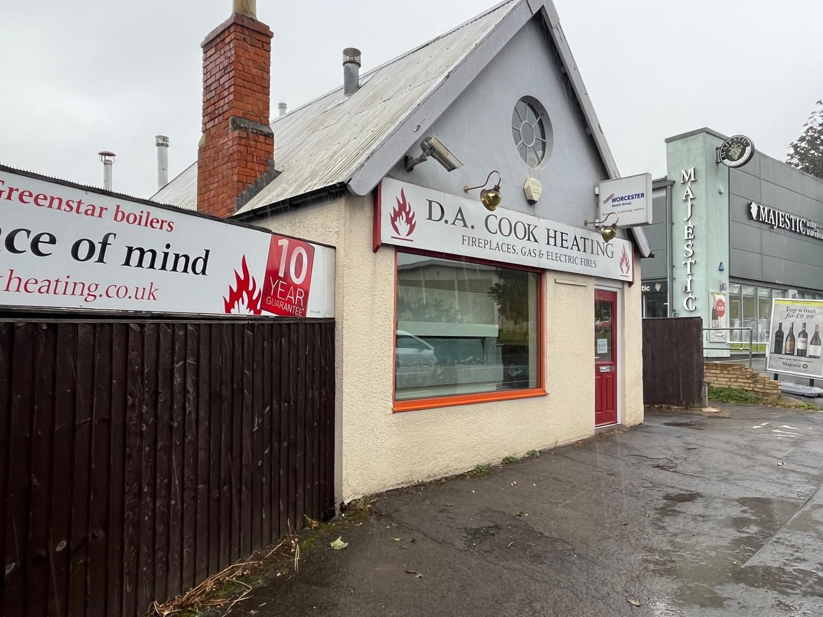 A building with a sign that says ' peace of mind ' on it
