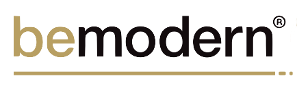 The bemodern logo is on a white background.