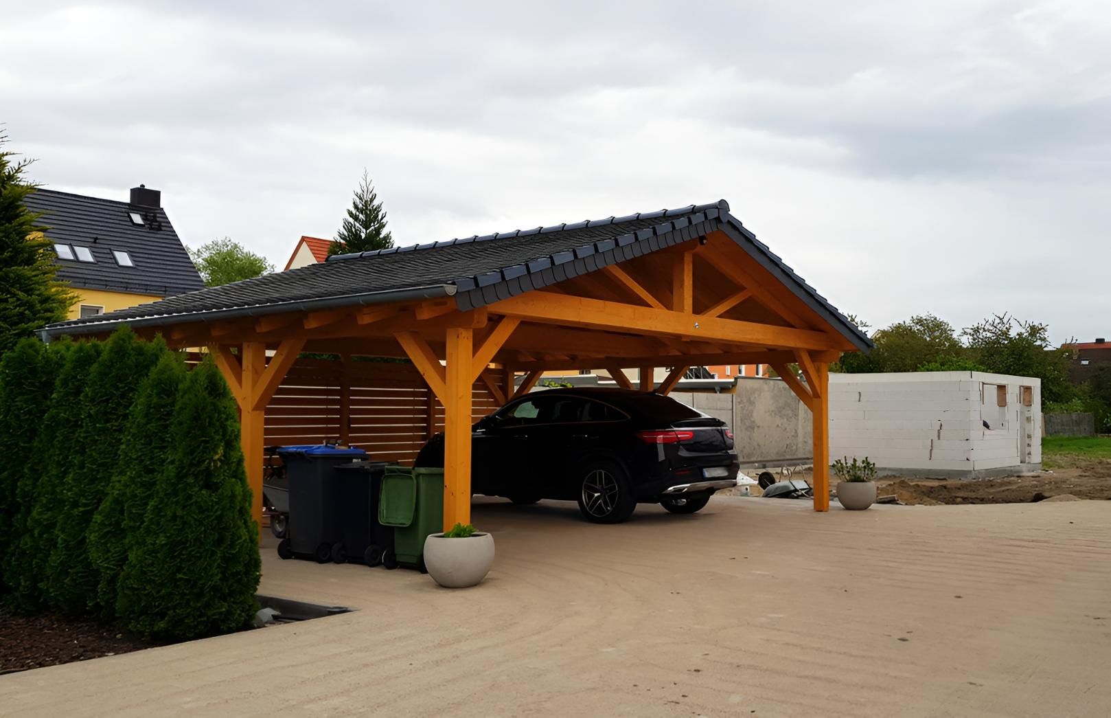 Carport With Wooden Frame — LD Carpentry in Bowral, NSW