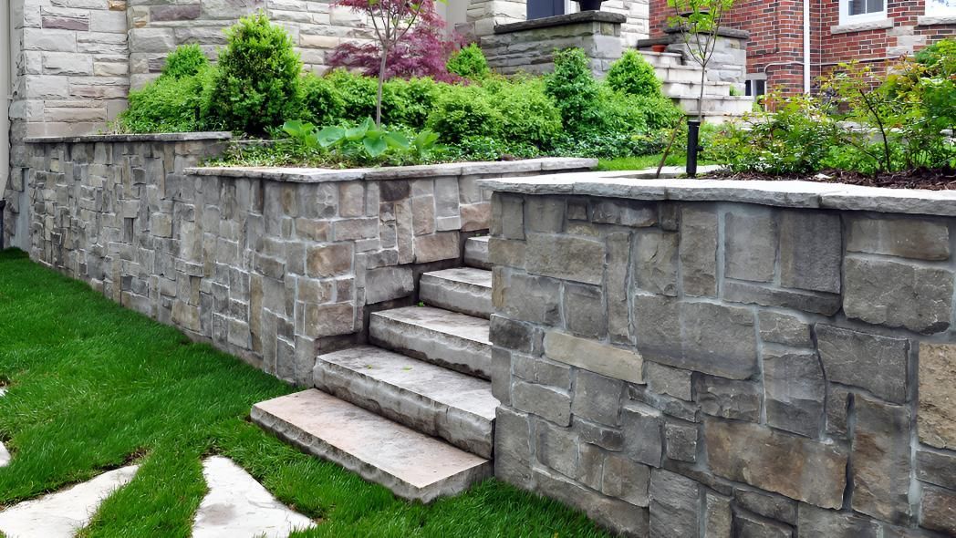 Stone Retaining Wall With Steps — LD Carpentry in Moss Vale, NSW