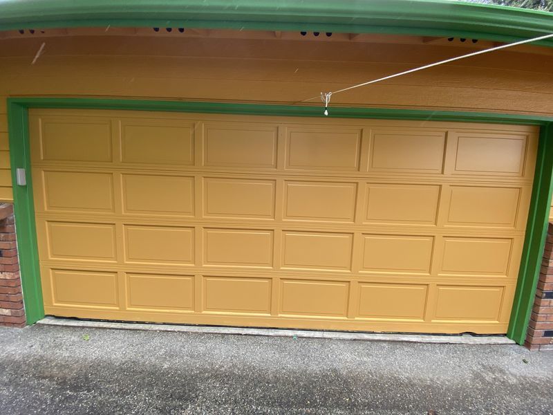 painted garage door whidbey island