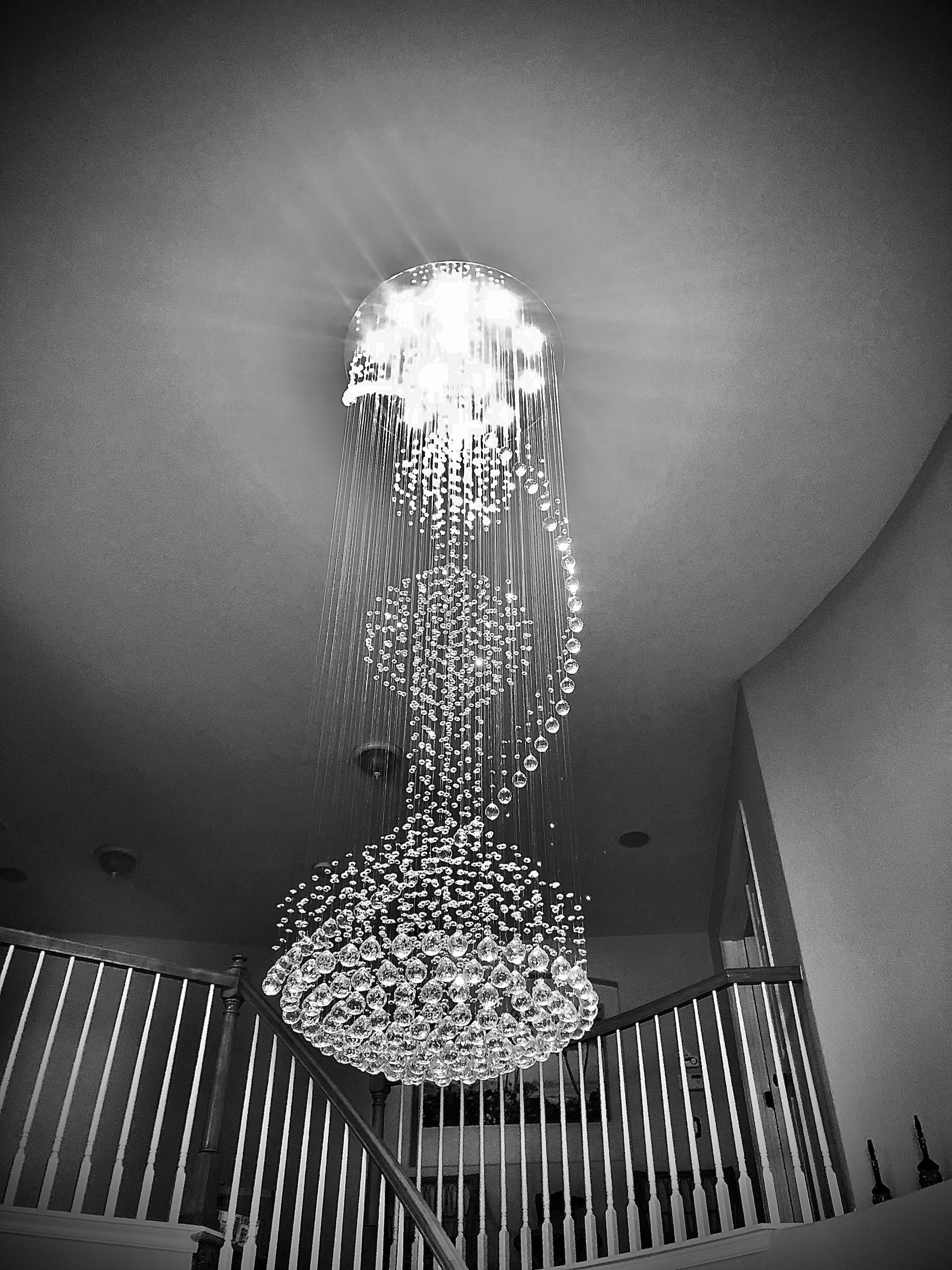 Electrician fixing the lights