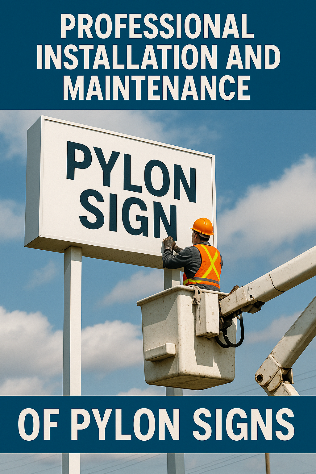 Professional installation and maintenance of durable pylon signs in West Columbia, SC by Carolina Signs & Wonders.