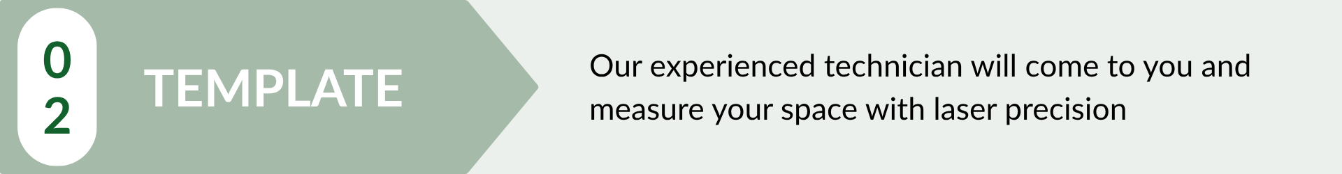 Step 2: We layout what the countertop will look like