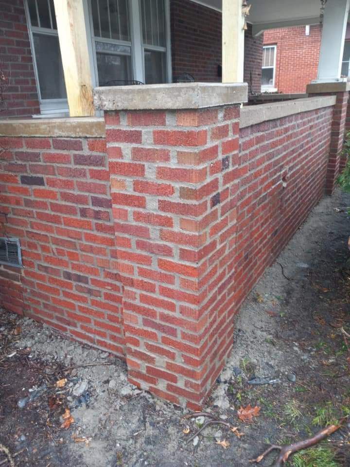 Repaired Brick Wall — Westville, IL — Kruger Tuckpointing