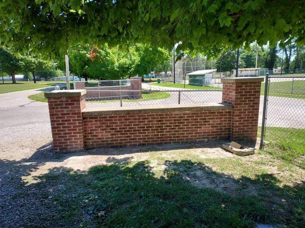 Brick Wall Beside The Fence — Westville, IL — Kruger Tuckpointing