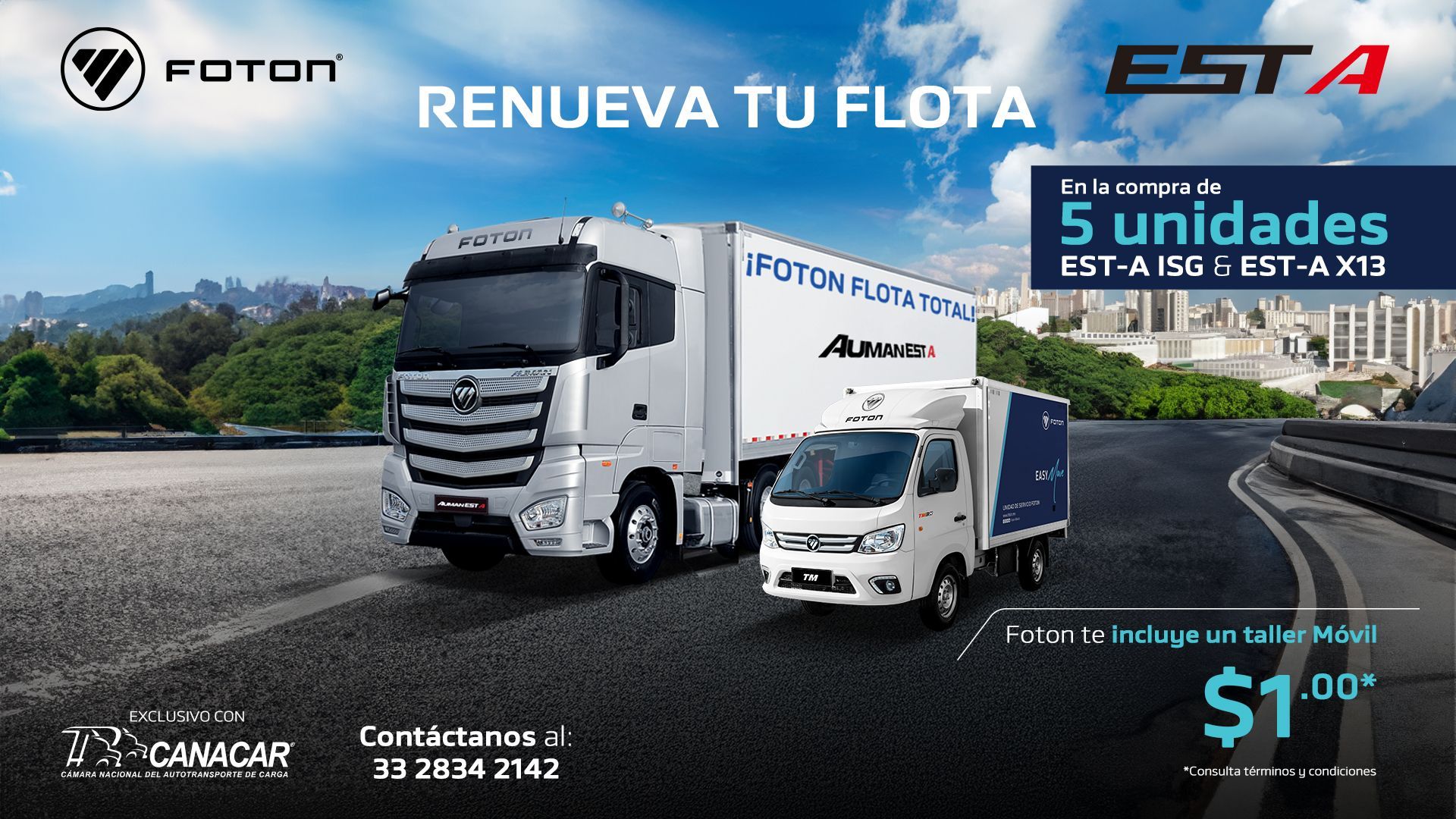 FOTON México - Camiones, Vans, Pick Ups, Tractos, Buses