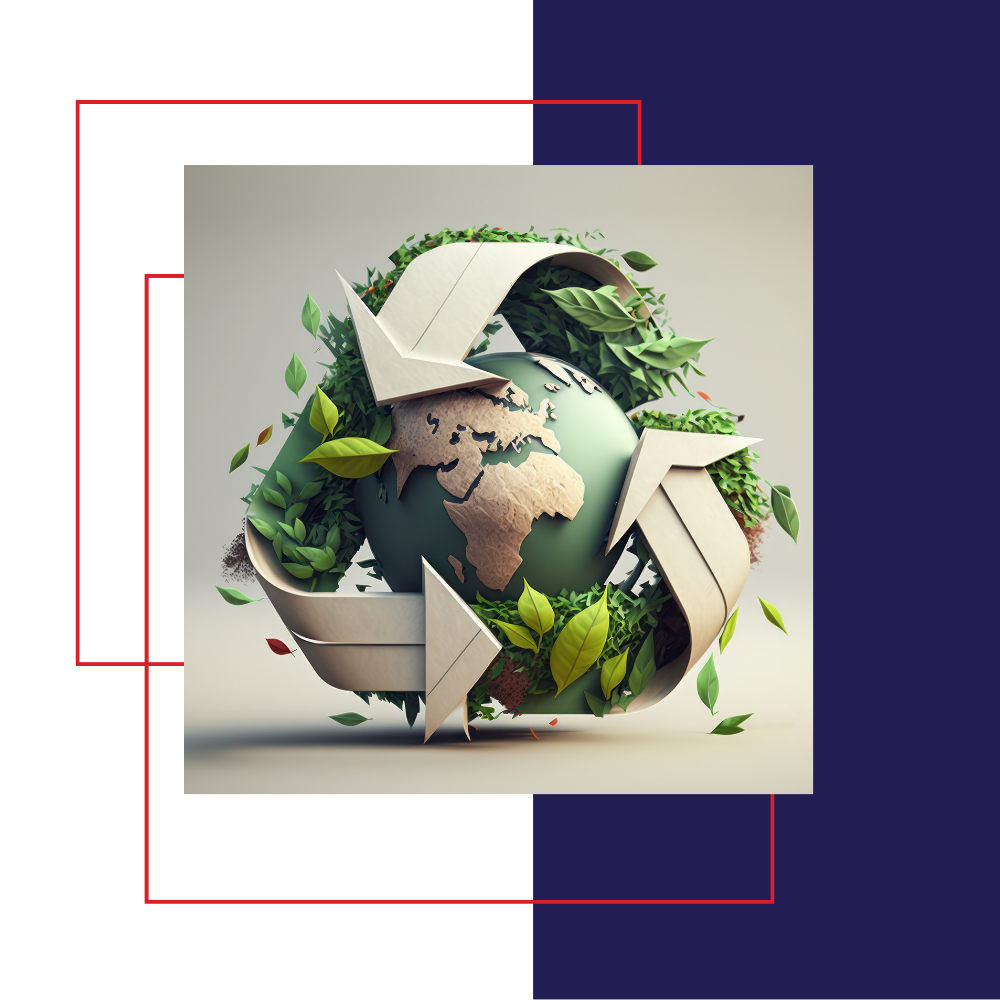 Inside a warehouse, pallets of boxes on shelves under bright lights.