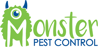 monster pest control logo