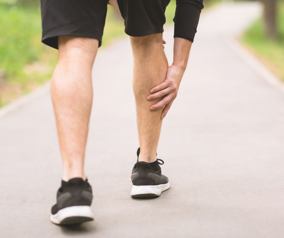 Man feeling leg pain - Your Sports Physio in Bundaberg, QLD