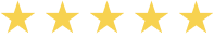 A row of yellow stars on a white background.