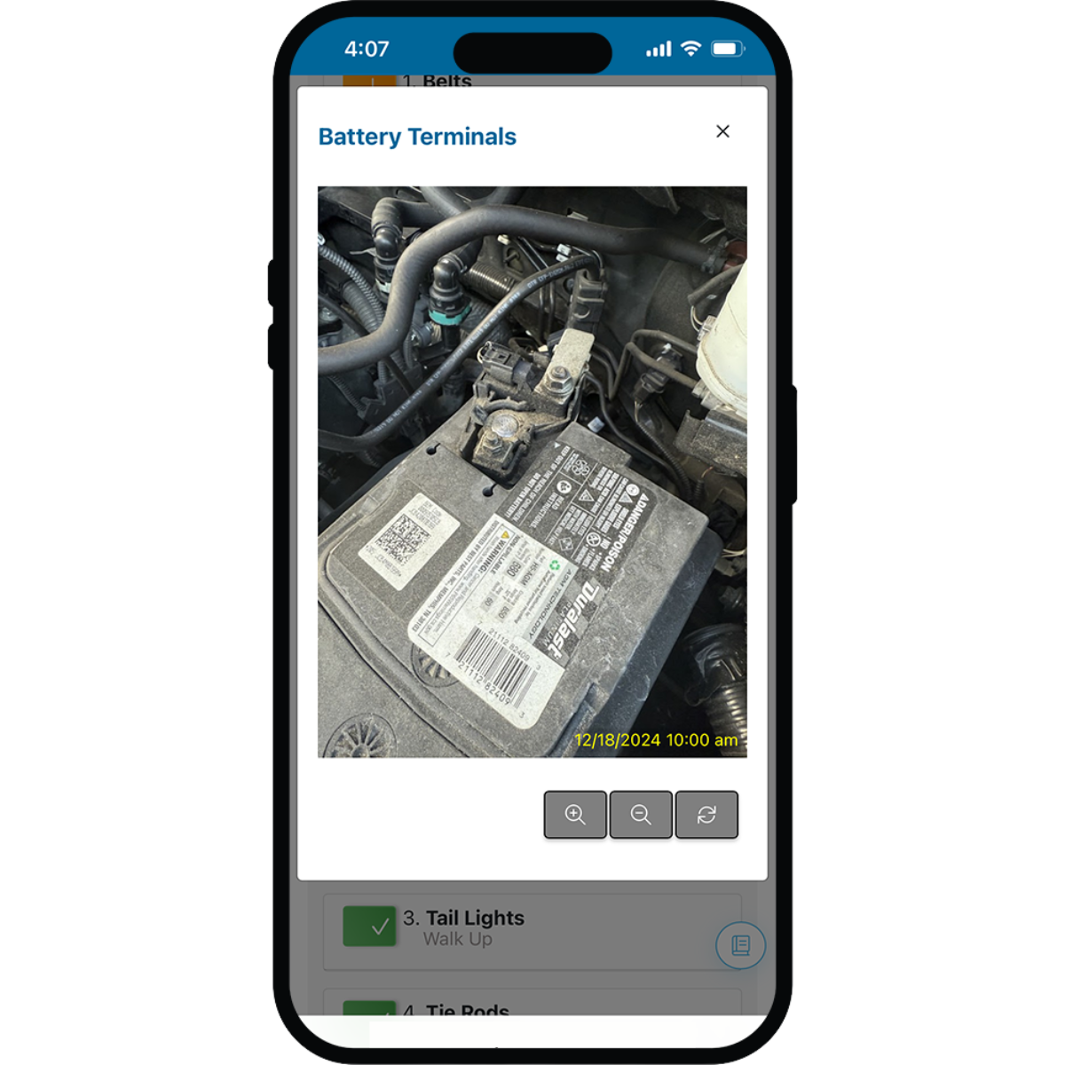 Digital Inspection Visual Sample | GNB Auto Repair